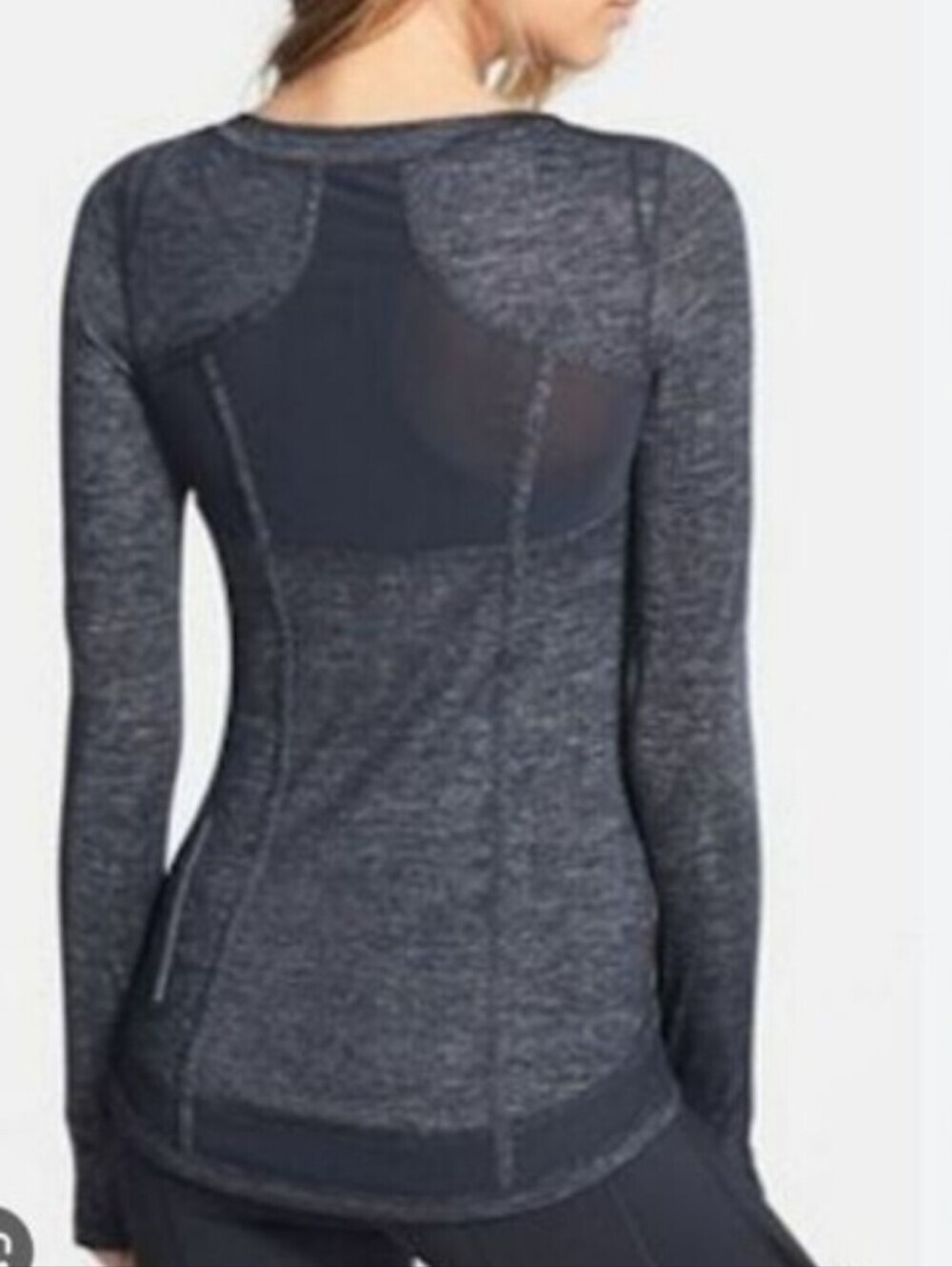 Zella Dark Gray Long Sleeve Bodysuit